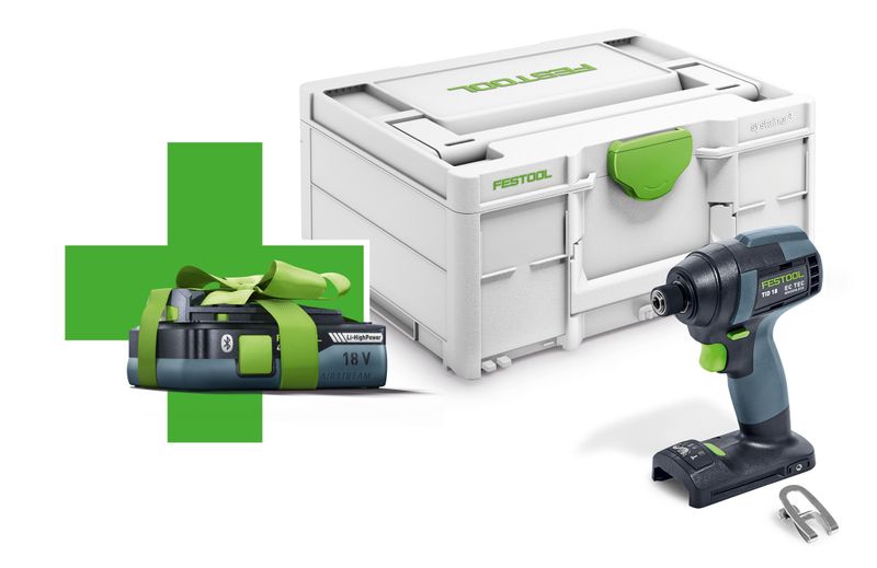 FESTOOL SLAGSKRUVDRAGARE TID 18 BASIC 4,0 + 1 BATTERI