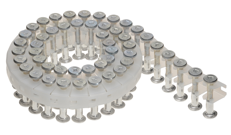 BETONGPIN SLÄT GALVAD MED PLASTBRICKA 15X2,5MM 1000ST