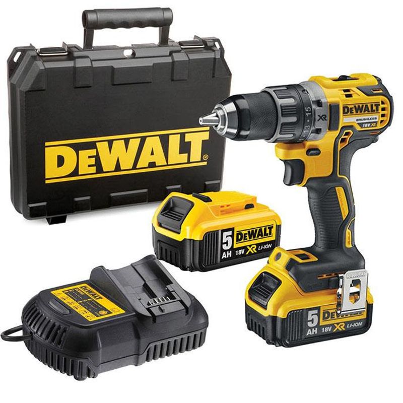 DEWALT SKRUVDRAGARE/BORR DCD791P2 18V XR TSTAK BATTERI OCH LADDARE