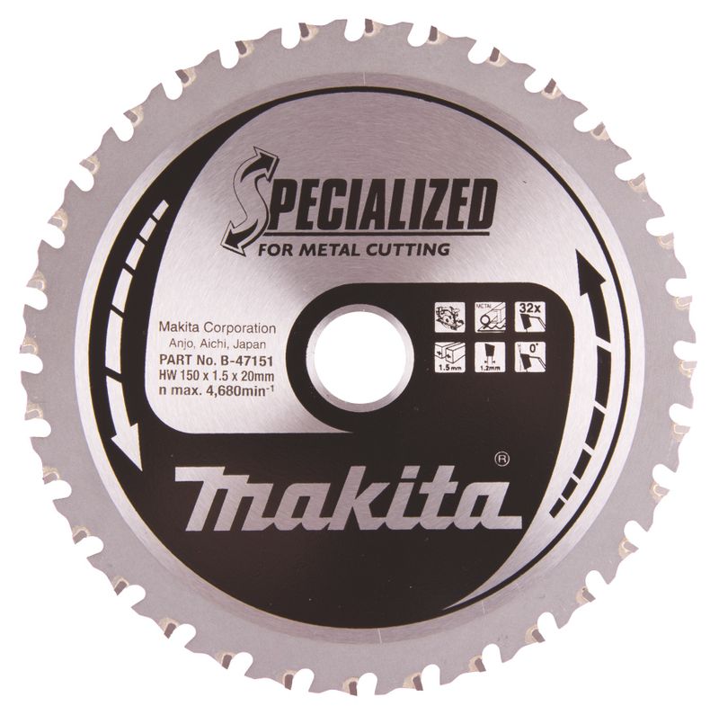 MAKITA SÅGKLINGA METALL 32T B-47151 150X20