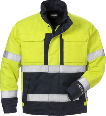 FRISTADS VINTERJACKA 4588 FLAM VARSELGUL/MARINBLÅ STL M