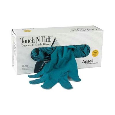 ENGÅNGSHANDSKE ANSELL TOUCH N TUFF 92-500 NITRIL PUDRAD 100-PACK