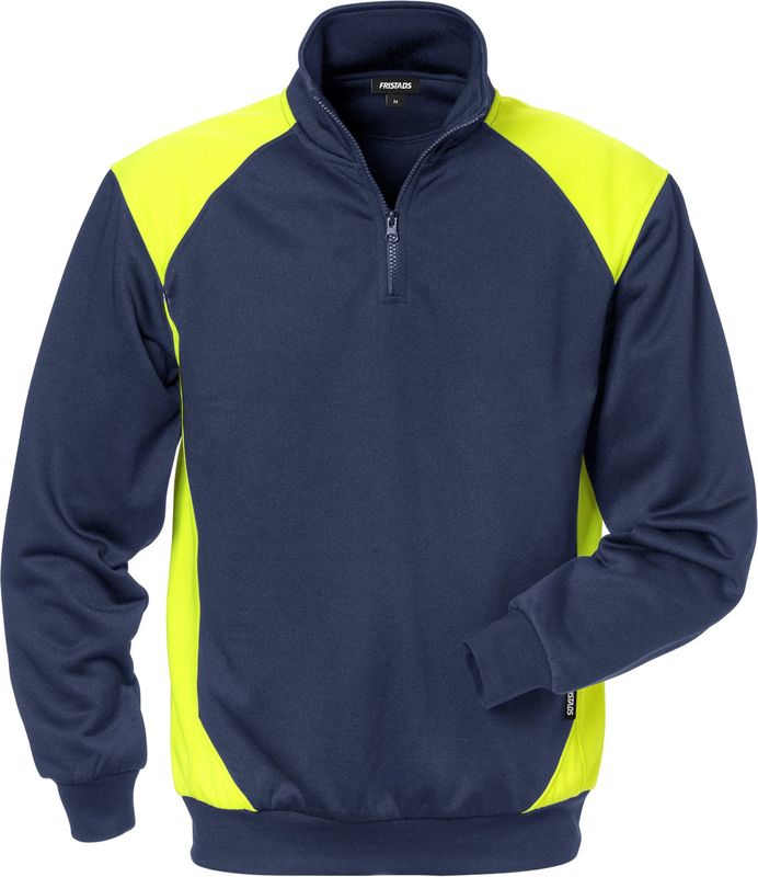 FRISTADS SWEATSHIRT KORT ZIP  7048 SHV