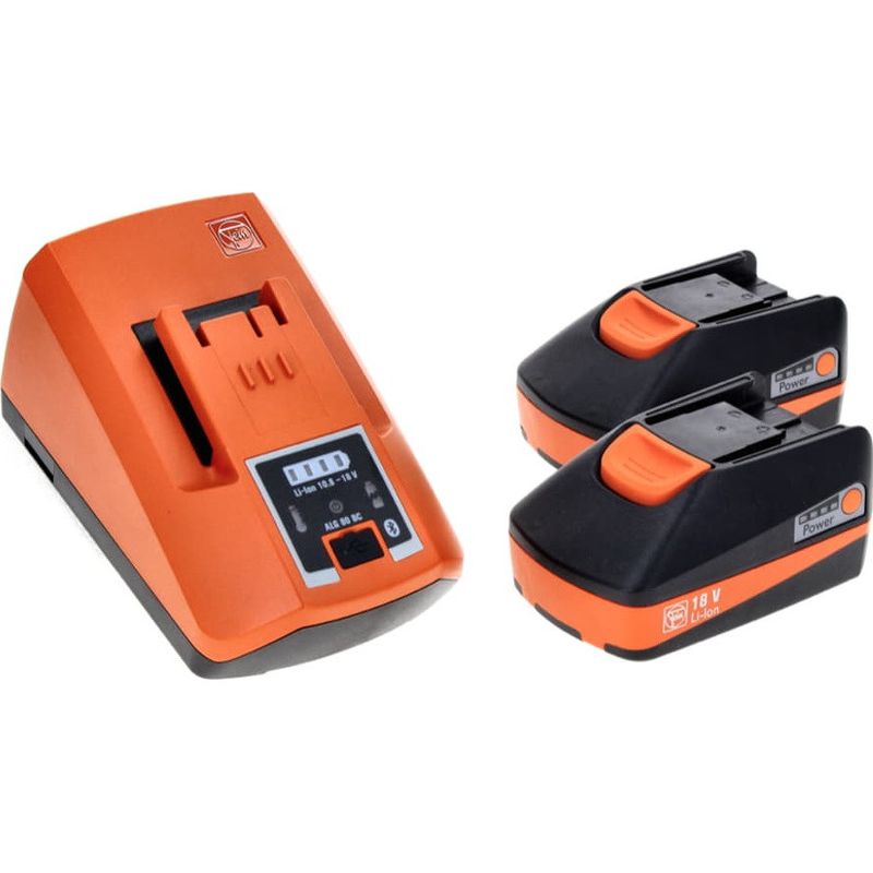 FEIN BATTERISATS 2 BATTERI 18V 1 LADDARE ALG 80 BC