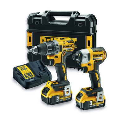 DEWALT MASKINKIT DCK268P2T 18V BORRMASKIN & SLAGSKRUVDRAGARE TSTAK