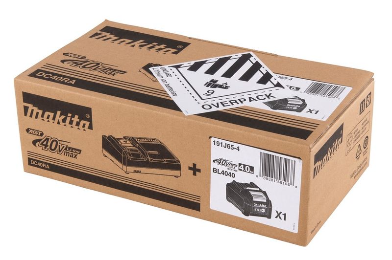 MAKITA BATTERI & LADDARE BL4040X1+DC40RA