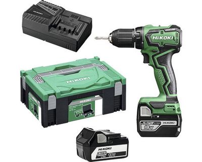 HIKOKI BORRSKRUVDRAGARE 18 V DS18DD (2x 5,0Ah batterier + laddare)