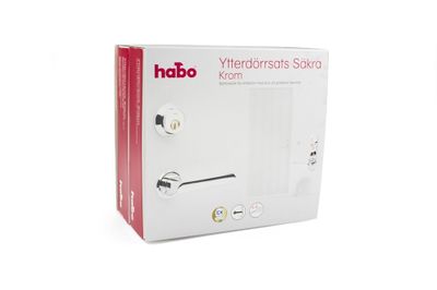 YTTERDÖRRSATS UTAN LÅSHUS HABO SÄKRA NEW YORK LL KROM