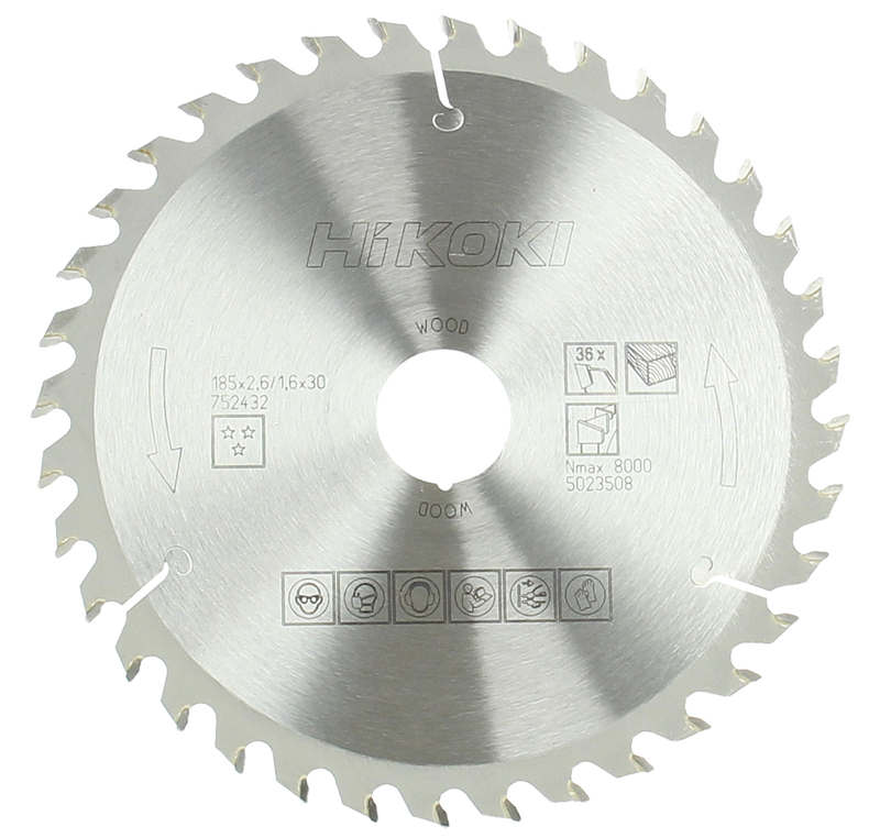 HIKOKI SÅGKLINGA 185X2,6 36T 30MM HÅL