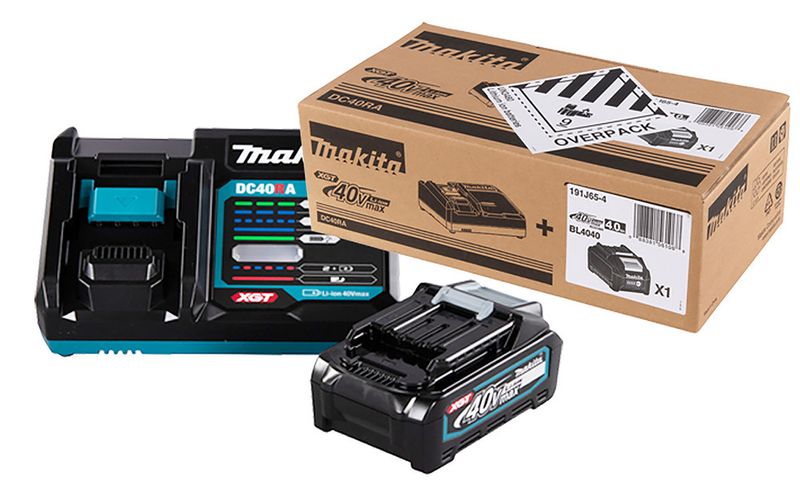 MAKITA BATTERI & LADDARE POWER PACK XGT BL4040X1+DC40RA