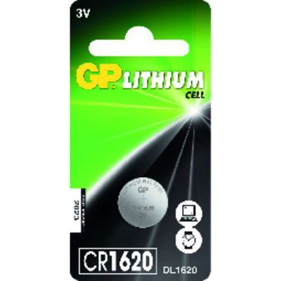 KNAPPCELLSBATTERI GP LITHIUM CR1620 3V