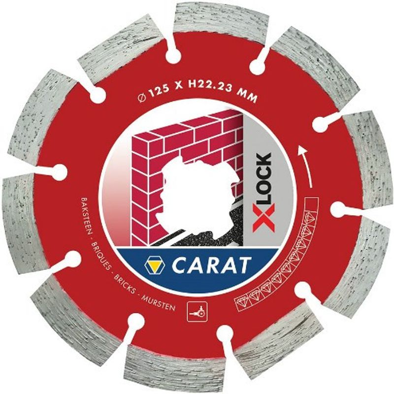 CARAT DIAMANTKAPKLINGA TEGEL X-LOCK 125X22,23MM