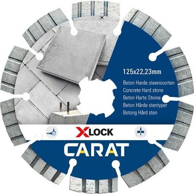 CARAT DIAMANTKAPKLINGA BETONG X-LOCK 125X22,23MM