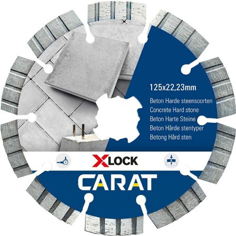 CARAT DIAMANTKAPKLINGA BETONG X-LOCK 125X22,23MM