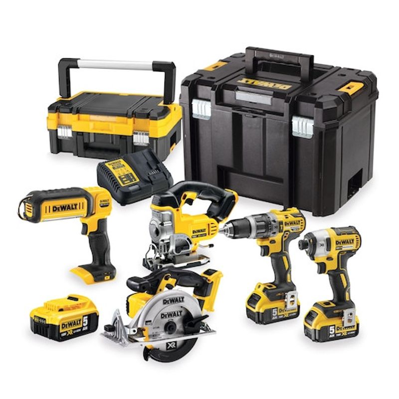 DEWALT MASKINKIT DCK500P3T 18V (3x batteri samt 1x laddare)