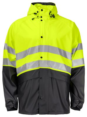 REGNJACKA VARSEL EN ISO 20471 KLASS 3/2 PROJOB 6431