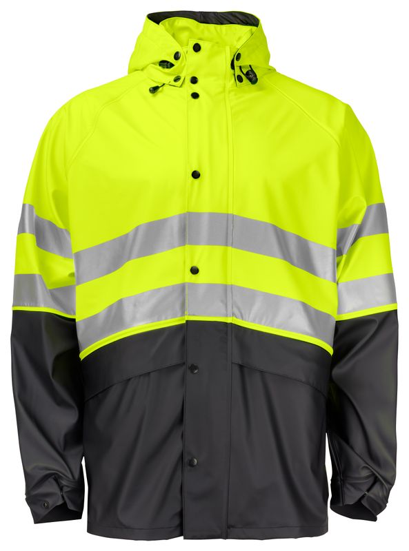 REGNJACKA VARSEL EN ISO 20471 KLASS 3/2 PROJOB 6431