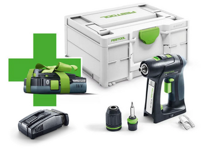 FESTOOL SKRUVDRAGARE C 18 BASIC-4,0 MED BATTERI & LADDARE