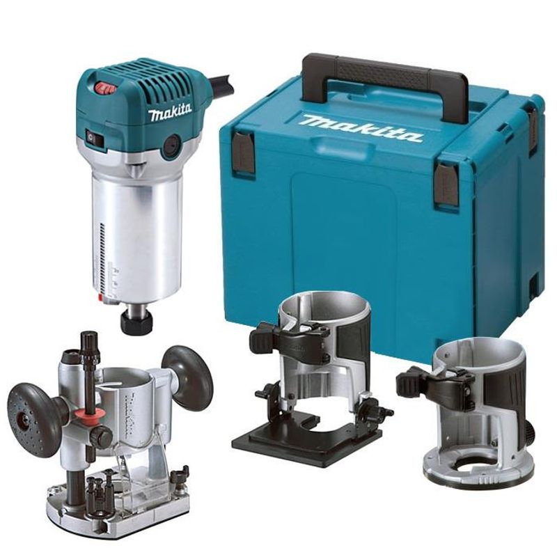 MAKITA MULTIFRÄS/KANTFRÄS RT0700CX5J MED TILLBEHÖR
