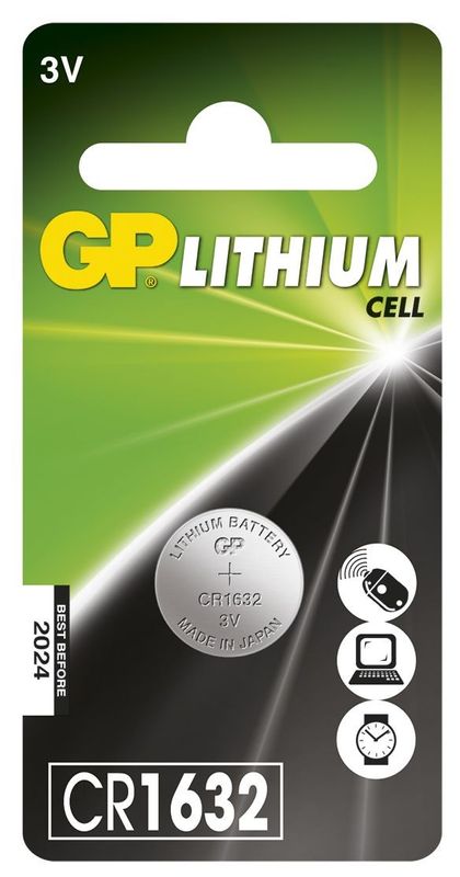 GP KNAPPCELL LITHIUM 3V 1632-C1