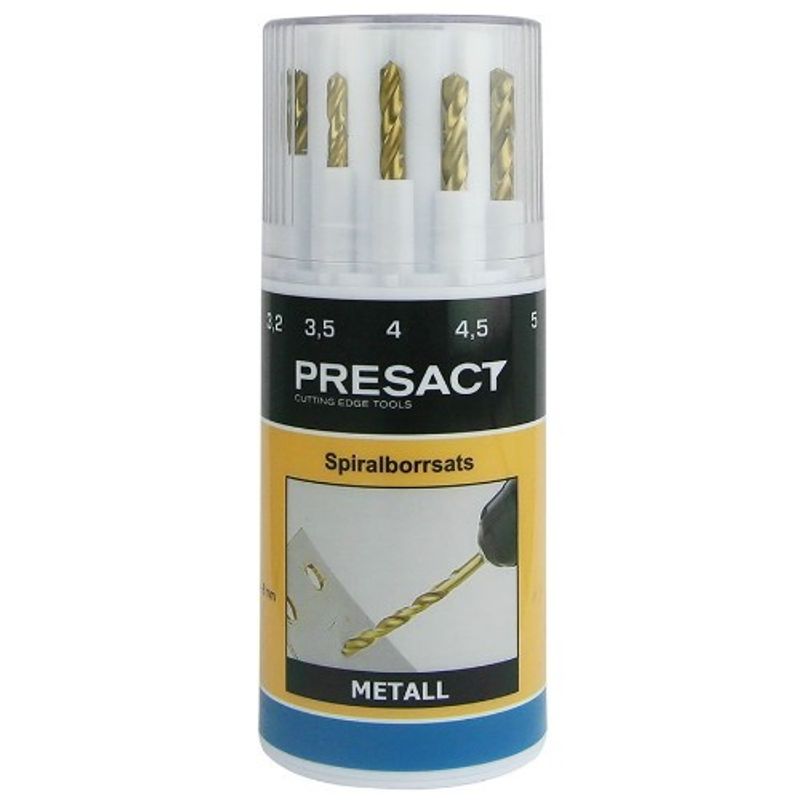 BORRSATS PS301T 11 DELAR 1,5-8MM HSS