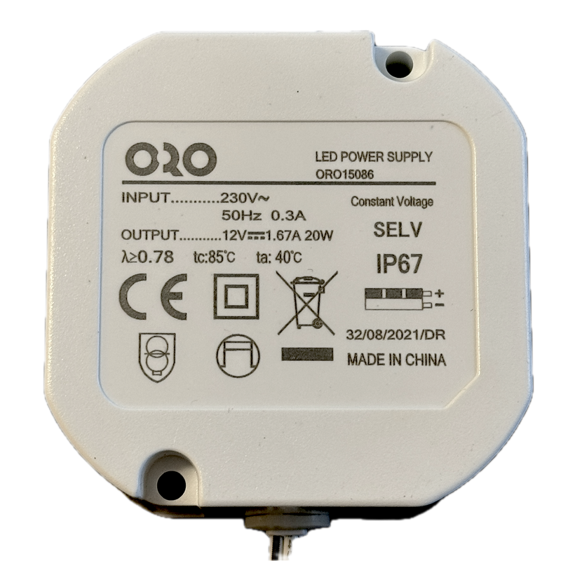 Strömförsörjning 12vdc 20W IP67