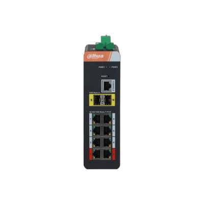 10-port Gigabit Industrial Switch with 8-port PoE