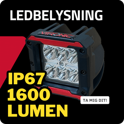 Ledbelysning IP67 90° spridning