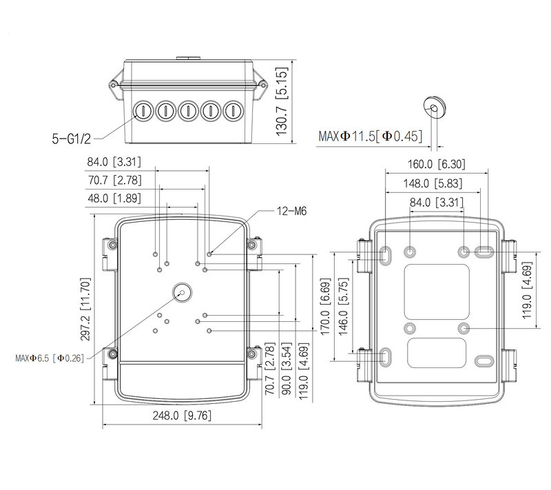 IP66-klassad kopplingsbox PFA6400S