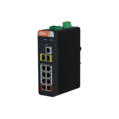 10-port Gigabit Industrial Switch with 8-port PoE