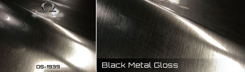 OMEGA SKINZ OS-1939 Black Metal Gloss Vinyl