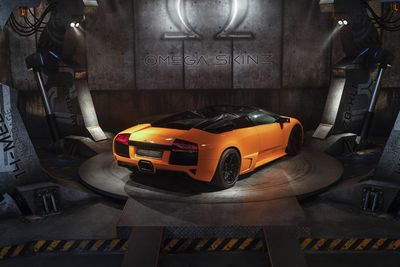 OMEGA SKINZ OS-781 Vortex Orange Vinyl