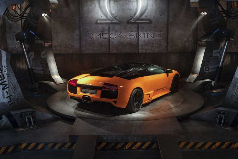 OMEGA SKINZ OS-781 Vortex Orange Vinyl