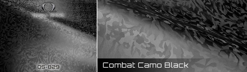 OMEGA SKINZ OS-829 Combat Camo Black Vinyl