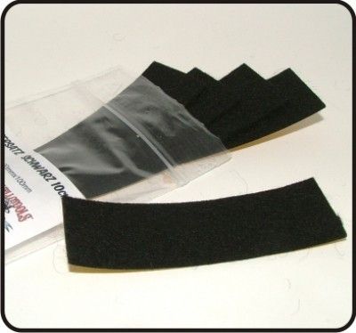 YelloMaxx 15cm Svart skrapfilt 5-pack