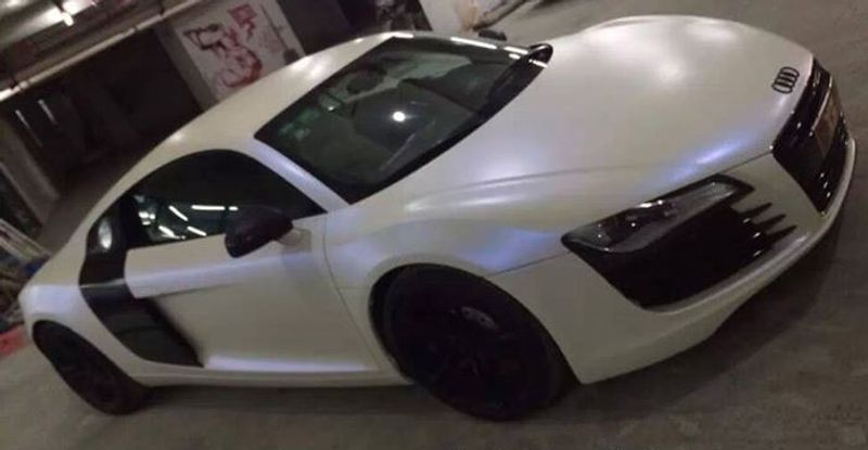 VN WRAP - MATTE CHAMELEON WHITE & BLUE VINYL