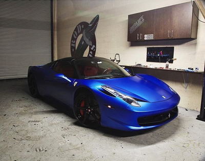 3M 2080-S347 Satin Metallic Perfect Blue Vinyl