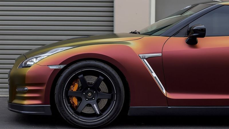 Avery Satin Rising Sun Red & Gold