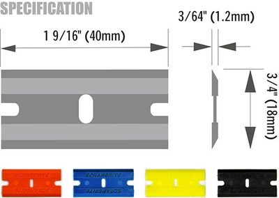 Plast rakblad 100-pack