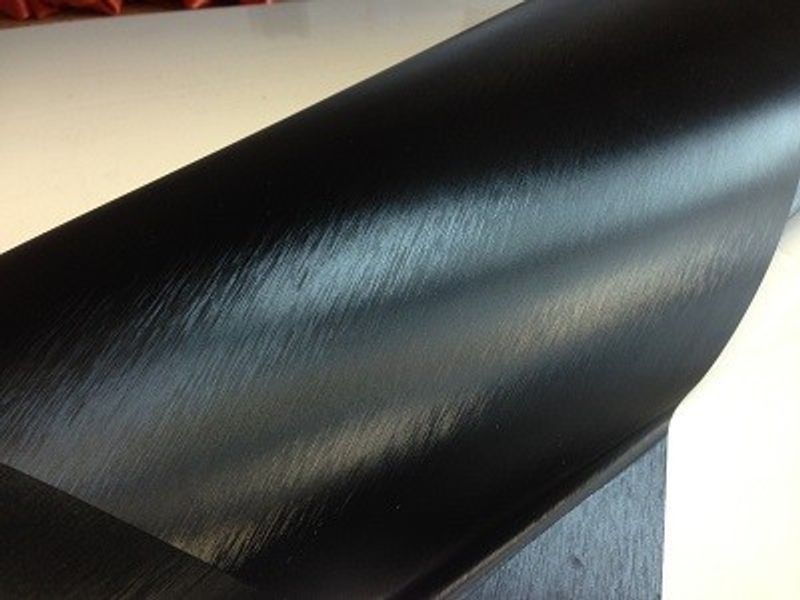 VN WRAP - BORSTAD ALUMINIUM SVART VINYL