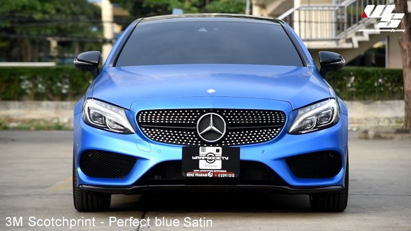 3M 2080-S347 Satin Metallic Perfect Blue Vinyl
