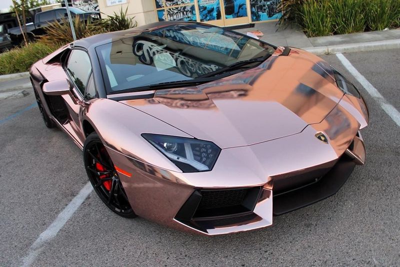 Avery Rose Gold Chrome Vinyl