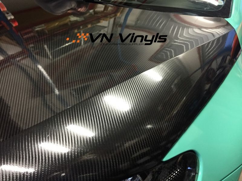 VN WRAP - 5D KOLFIBER VINYL - HÖGBLANK