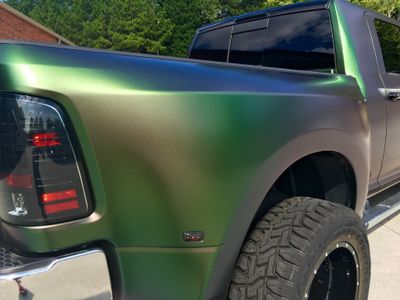 Avery Satin Urban Jungle Silver & Green