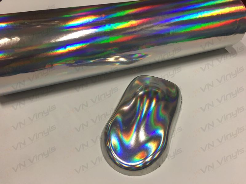 VN WRAP - SILVER HOLOGRAFISK KROM VINYL