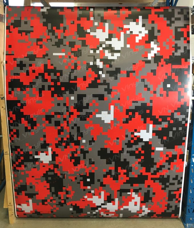 VN WRAP - RÖD DIGITAL CAMO VINYL