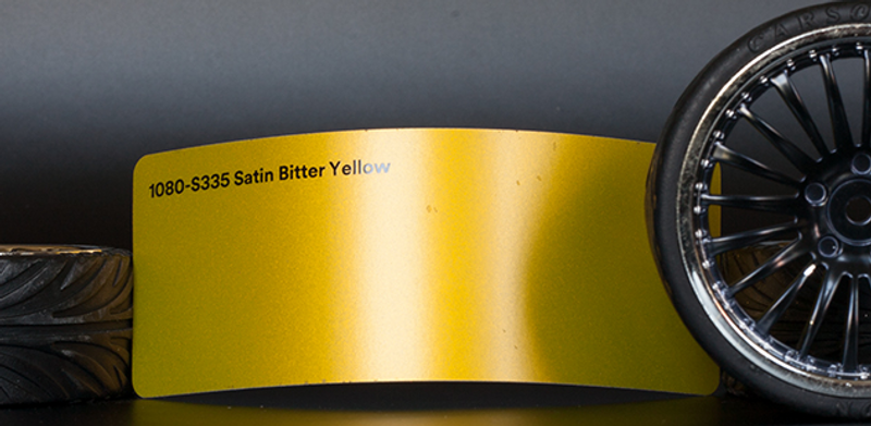 3M 2080-S335 Satin Metallic Bitter Yellow Vinyl