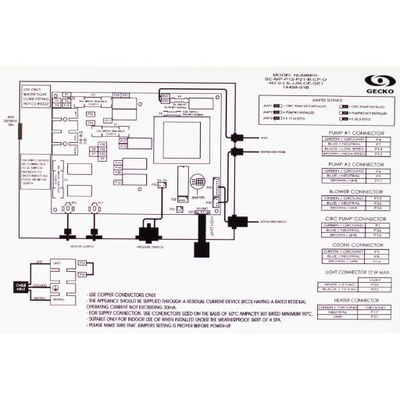 Gecko SSPA (2 vattenpumpar eller 1 vattenpump + luftpump)