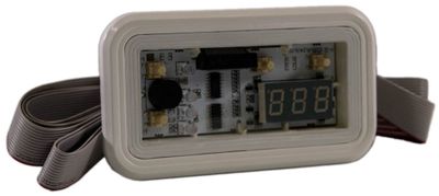 Davey Spa Power SP601 Touch Panel (rektangulär) - Temp Up/Light, Temp Down, Jets, Blower