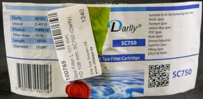 Spa Filter L 101 mm; YD 108 mm; SC750 (Darlly)